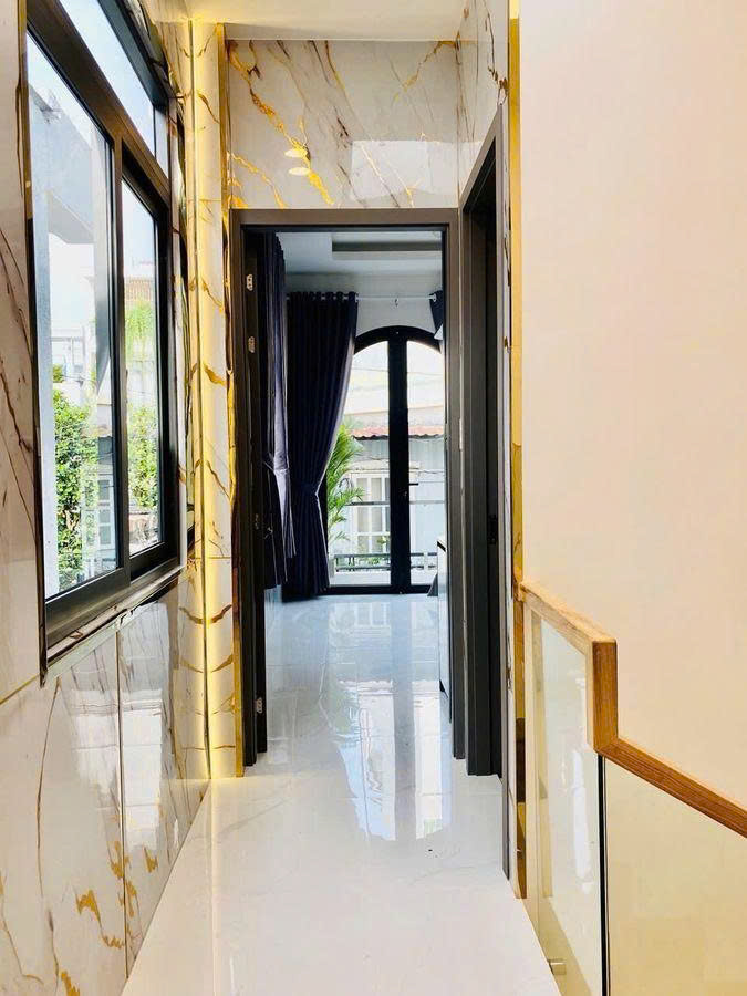 NHÀ HẺM THÔNG LÊ VĂN THỌ,PHẠM VĂN CHIÊU, NHÀ MỚI FULL NT, DT 55M2, 2 TẦNG ĐÚC, NGANG 5M,