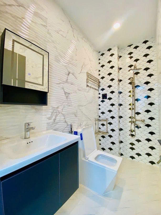 NHÀ HẺM THÔNG LÊ VĂN THỌ,PHẠM VĂN CHIÊU, NHÀ MỚI FULL NT, DT 55M2, 2 TẦNG ĐÚC, NGANG 5M,