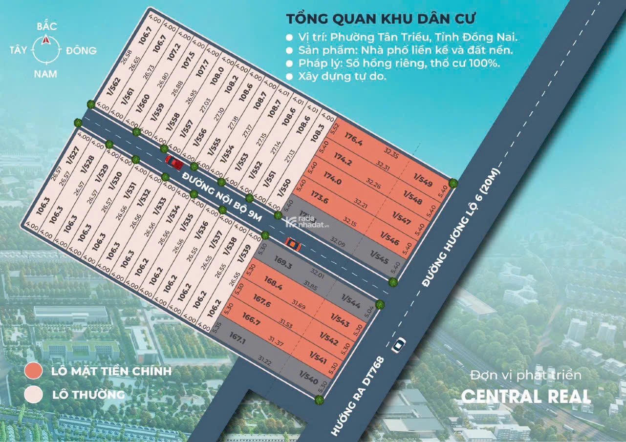 MỞ BÁN 36 LÔ ĐẤT MẶT TIỀN HƯƠNG LỘ 6 GIÁ CHỈ TỪ 1 TỶ 250!!!