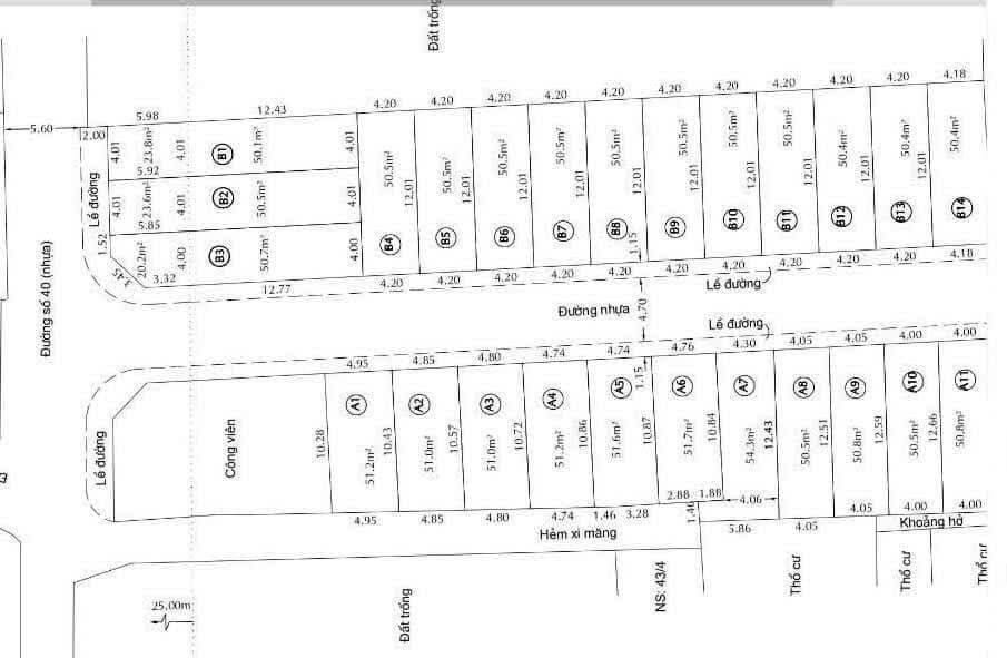 Cần bán đất nền vị trí đẹp Hiệp Bình Chánh, Thủ Đức, Giá 2 tỷ 240, Diện tích 50.4m2, Sổ sẵn