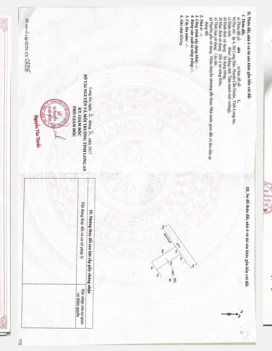 cần bán lô đất thổ cư long hậu cần giuộc 