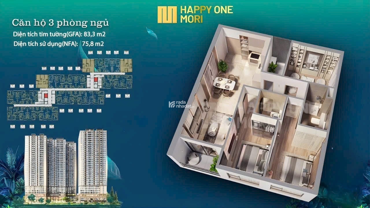 Happy One Mori- Dự án đang xây dựng