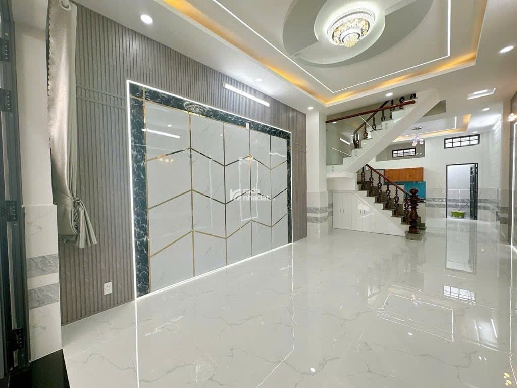 NHÀ MỚI XÂY XONG MẶT TIỀN ĐƯỜNG TRẦN THỊ CỜ-P THỚI AN-QUẬN 12