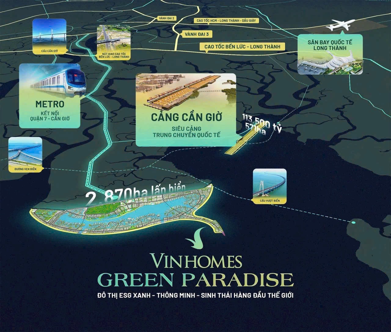 PHÂN KHU VỊNH TIÊN VINHOMES GREEN PARADISE CẦN GIỜ NPLK Biệt Thự