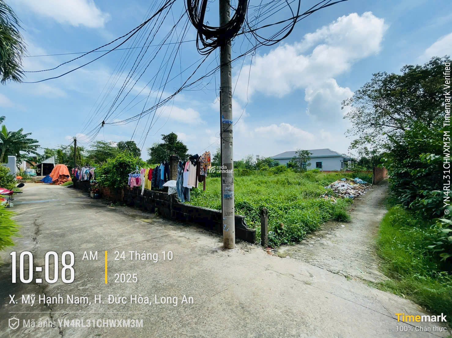 Bán lô đất 5x45225m2 thổ 100% tại trung tâm xã Mỹ Hạnh mới