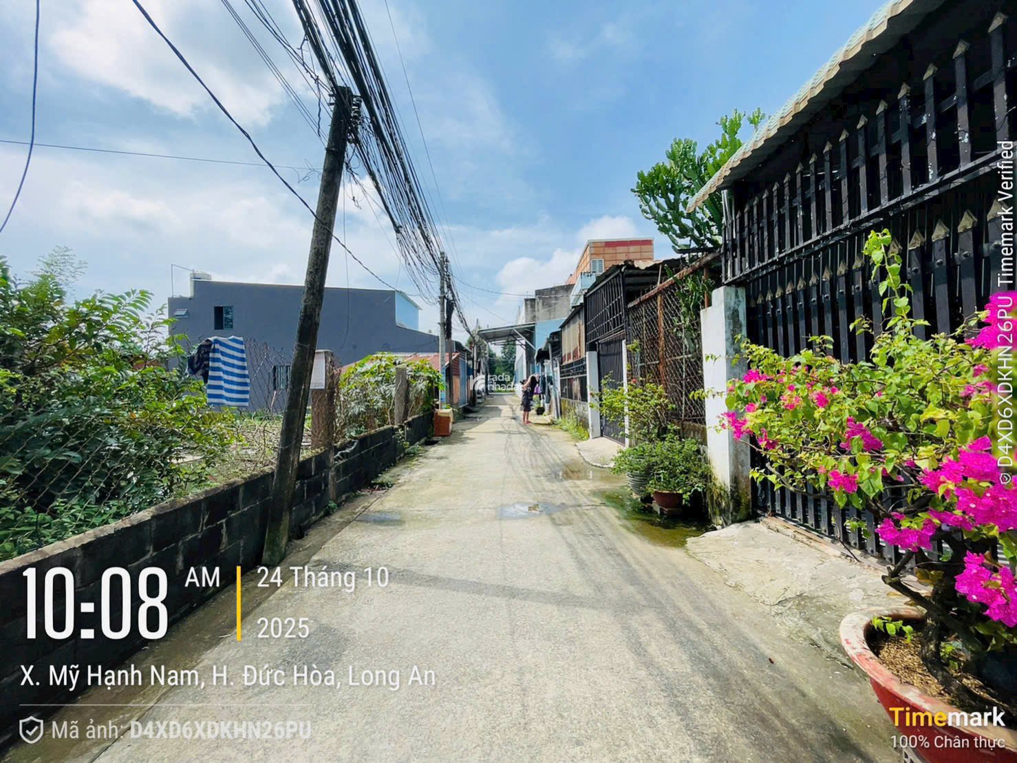 Bán lô đất 5x45225m2 thổ 100% tại trung tâm xã Mỹ Hạnh mới