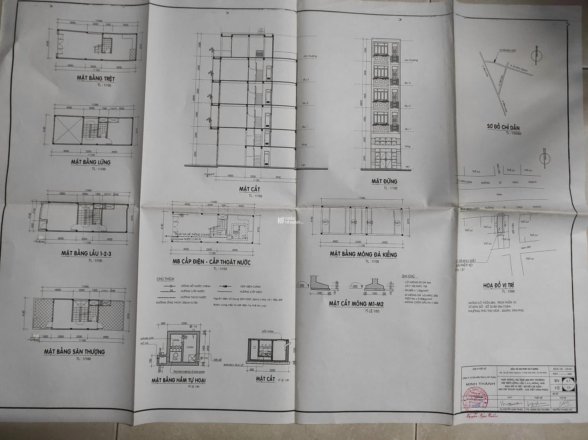 Chính chủ bán nhà mặt tiền đường Lê Thúc Hoạch