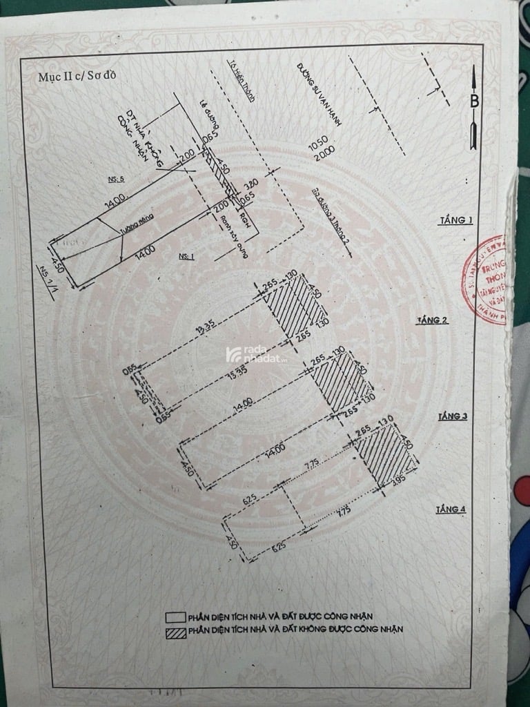 B Mặt tiền Quận 10 , 4.5 x 16 vuông vức , 4 tầng hoàn công đủ.
