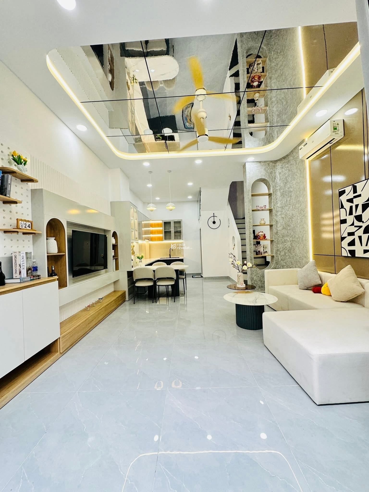 BÁN NHÀ 4 TẦNG MỚI XÂY - 4.5x9 - FULL NỘI THẤT - ĐƯỜNG PHAN HUY ÍCH - CHỈ 5.98 TỶ TL