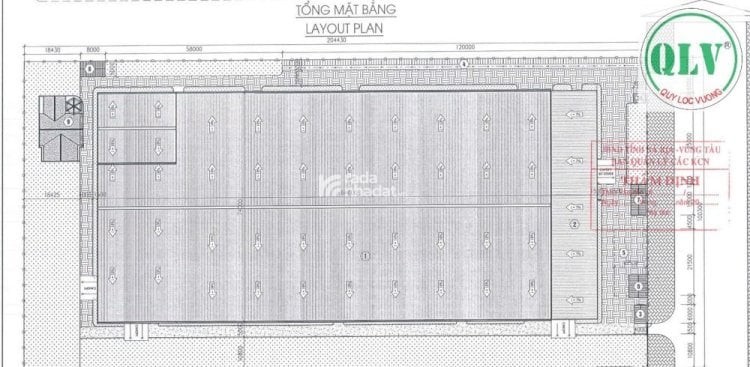 BÁN/CHO THUÊ XƯỞNG KCN CHÂU ĐỨC, BÀ RỊA VŨNG TÀU 20.504m2