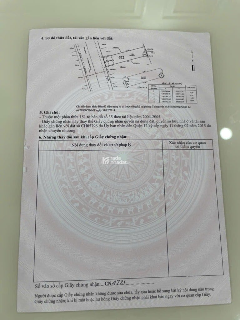 BÁN NHÀ NGUYỄN ẢNH THỦ QUẬN 12 – DIỆN TÍCH 74m2 – NHÀ 3 TẦNG MỚI ĐẸP – CHỈ 8.9 TỶ