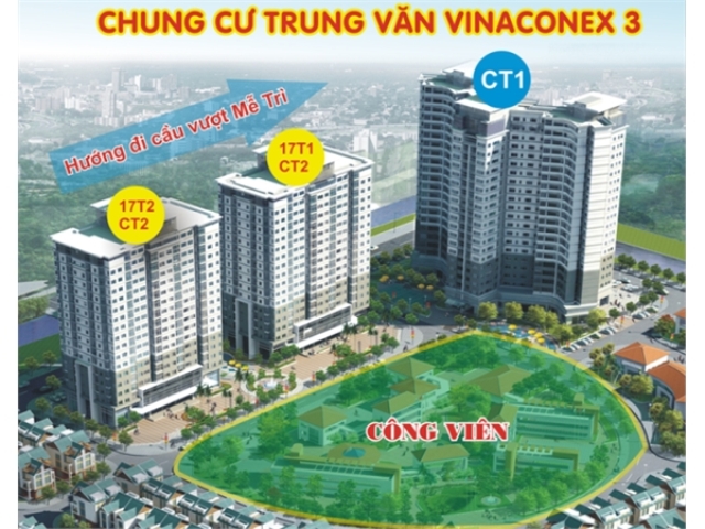 Bán căn hộ CT2 Vinaconex 3, đường Cương Kiên