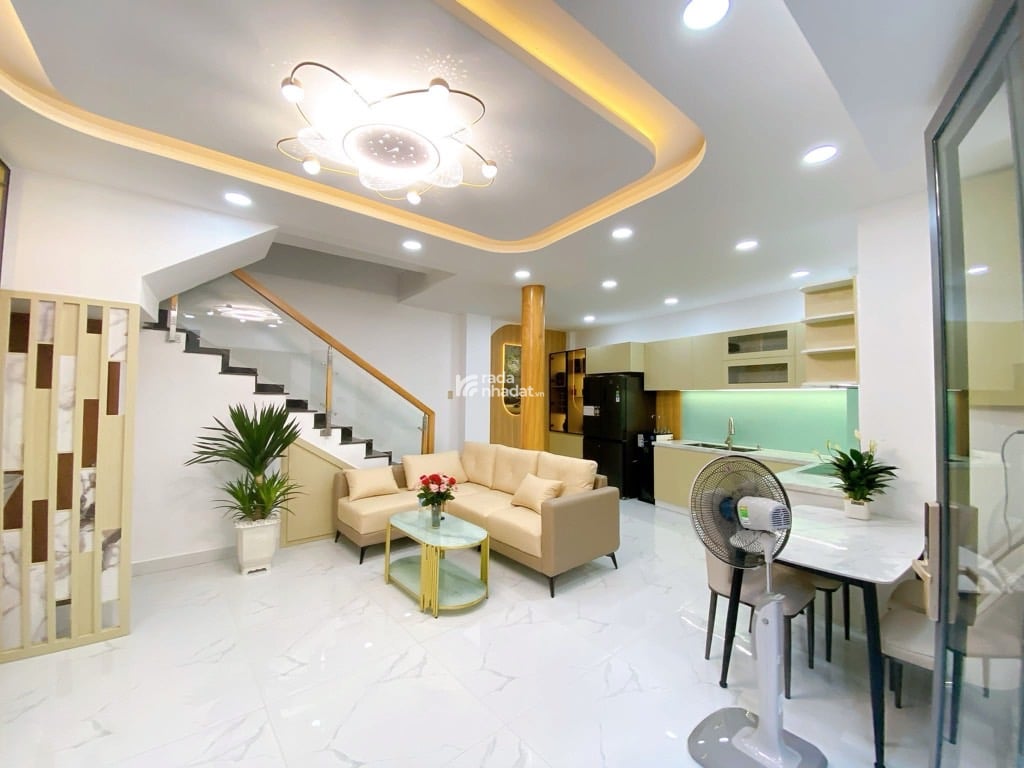 4 TẦNG MỚI ĐẸP - NGANG 6M - 6PN - GẦN MẶT TIỀN LÊ VĂN SỸ - VÒNG XOAY LĂNG CHA CẢ - FULL NỘI THẤT 