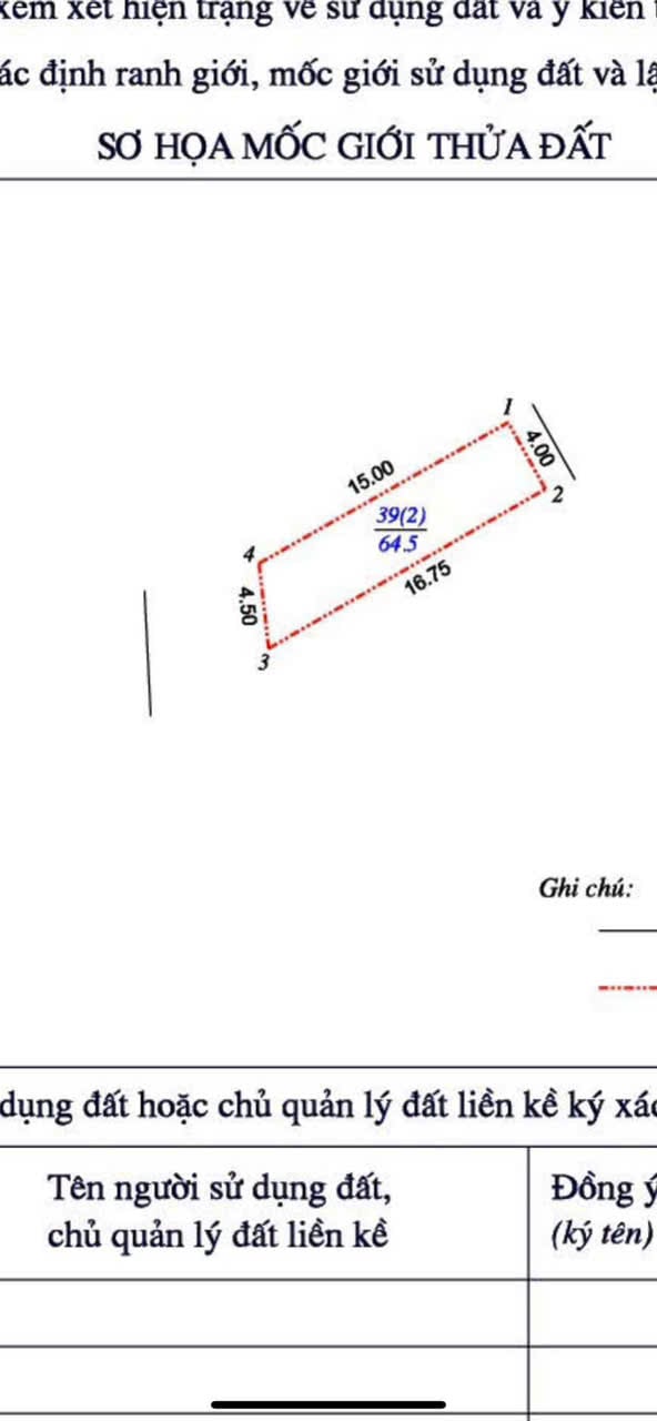 Bán 64,5m trục chính thôn Thái Bình xã Đông Anh