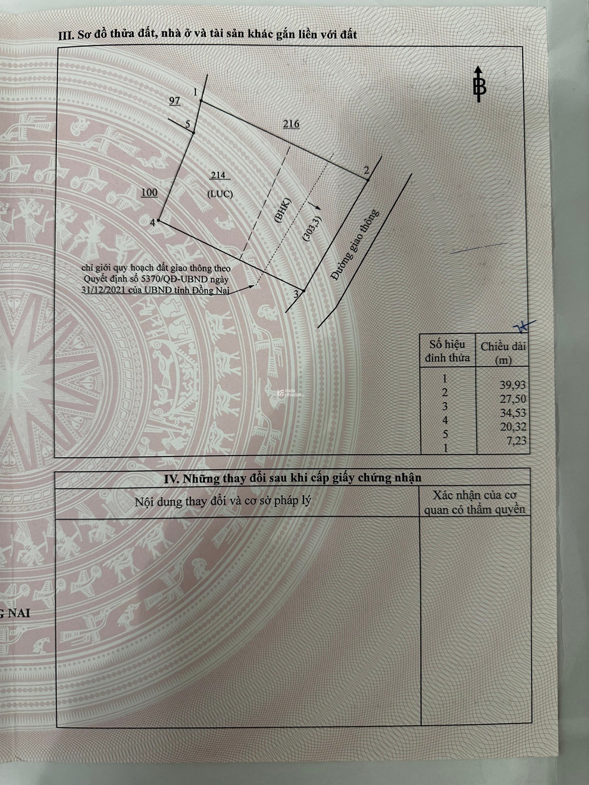 Bán đất tại Hưng Lộc, Thống Nhất, Đồng Nai, giá tốt 2,9 tỷ, 1007,8 m2