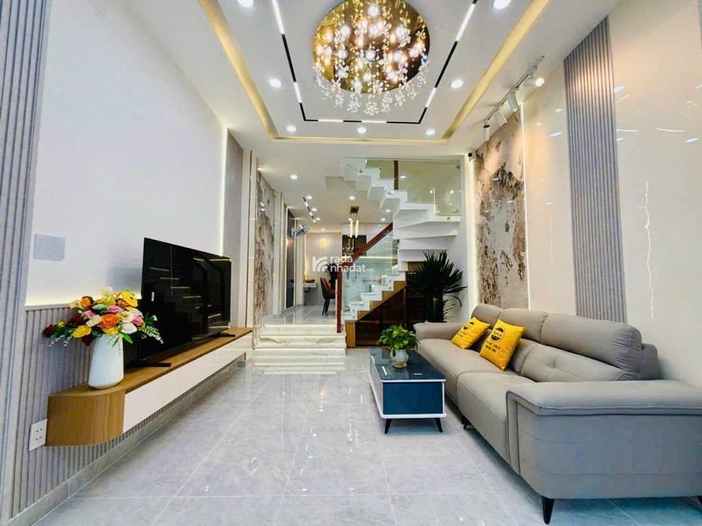 Bán Gấp Nhà Phố 4 Tầng Mới  Full Nội Thất Mặt Tiền Đường Số 1 Phường 13 Gò Vấp