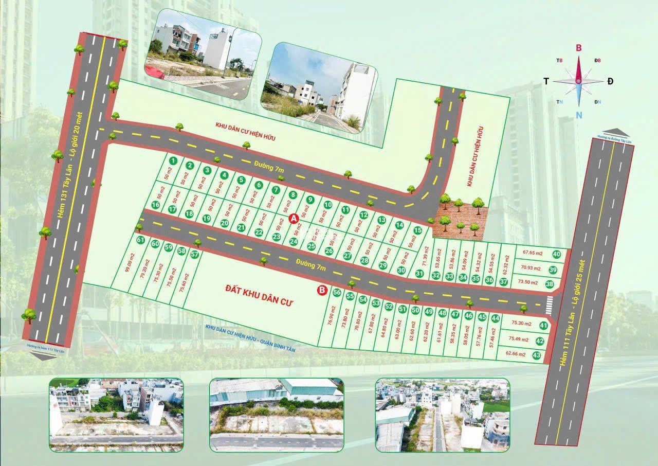 CÒN 1 LÔ TRONG KDC TÂY LÂN PHƯỜNG AN LẠC, BÌNH TÂN