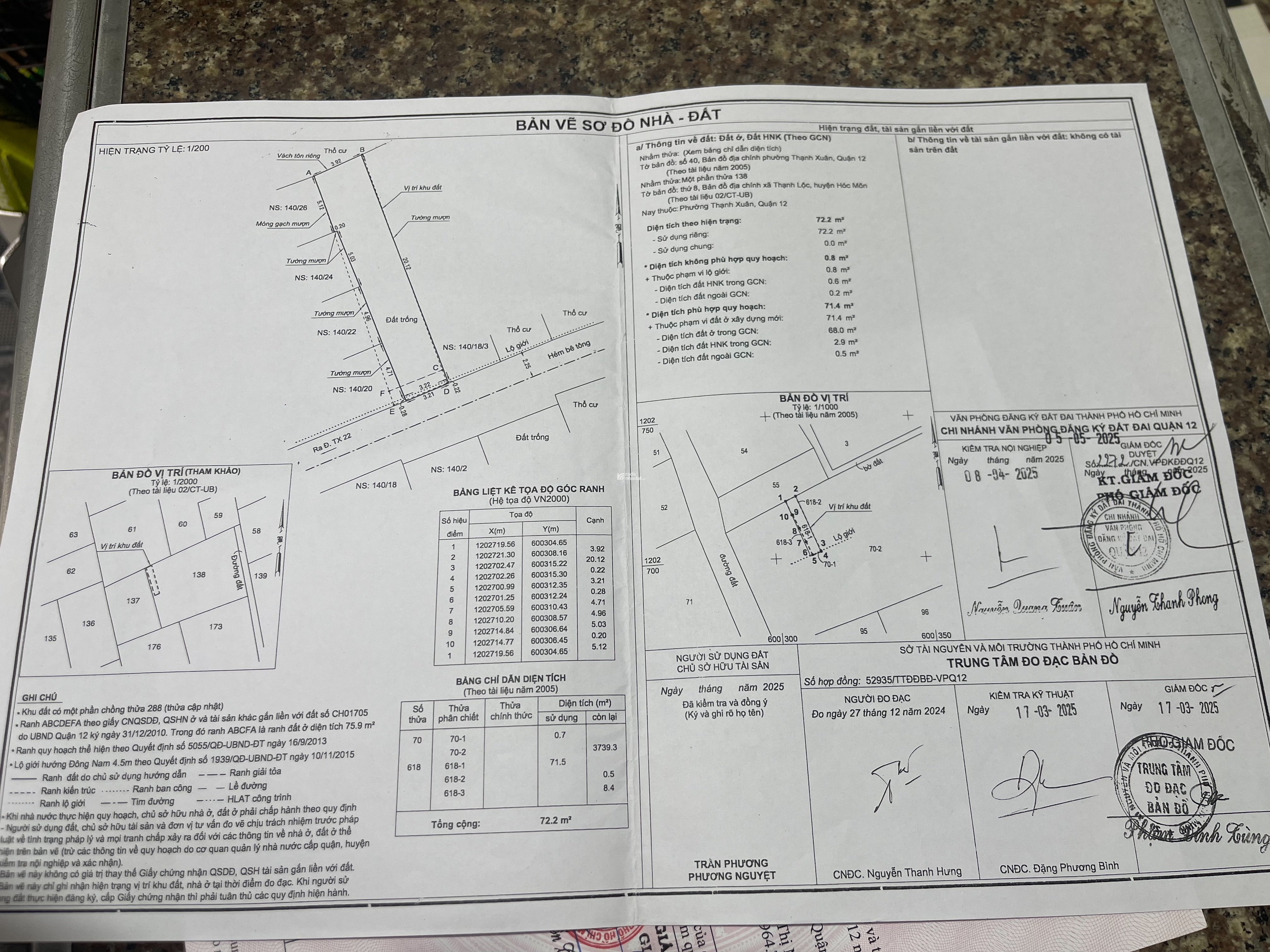 24/7: HOT BÁN ĐẤT THẠNH XUÂN 22, Q12 BANK ĐỊNH GIÁ 3,6 TỶ BÁN GIÁ 4,1 TỶ TL.