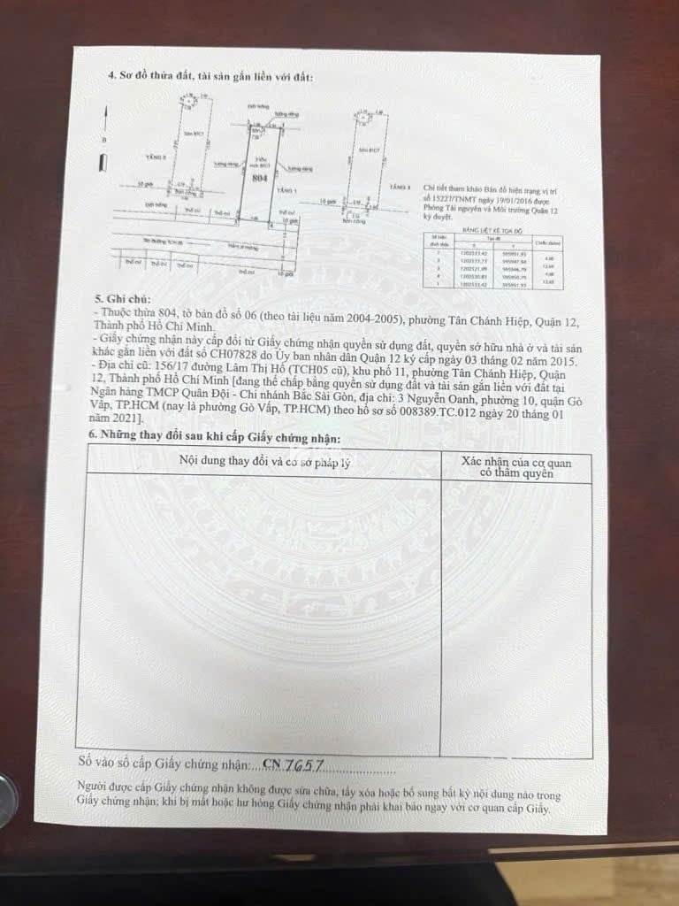 BÁN NHÀ LÂM THỊ HỐ Q12 - DIỆN TÍCH 51m - NHÀ MỚI 3 TẦNG 4PN HẺM ÔTÔ - CHỦ XÂY KIÊN CỐ - CHỈ 5.45 TỶ