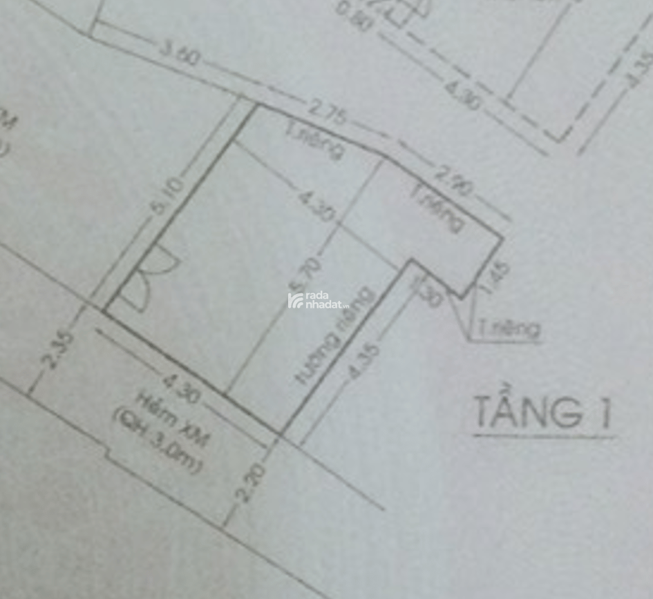 Bán nhà hẻm 343/ Phan xích long, P. 1 , Quận Phú nhuận