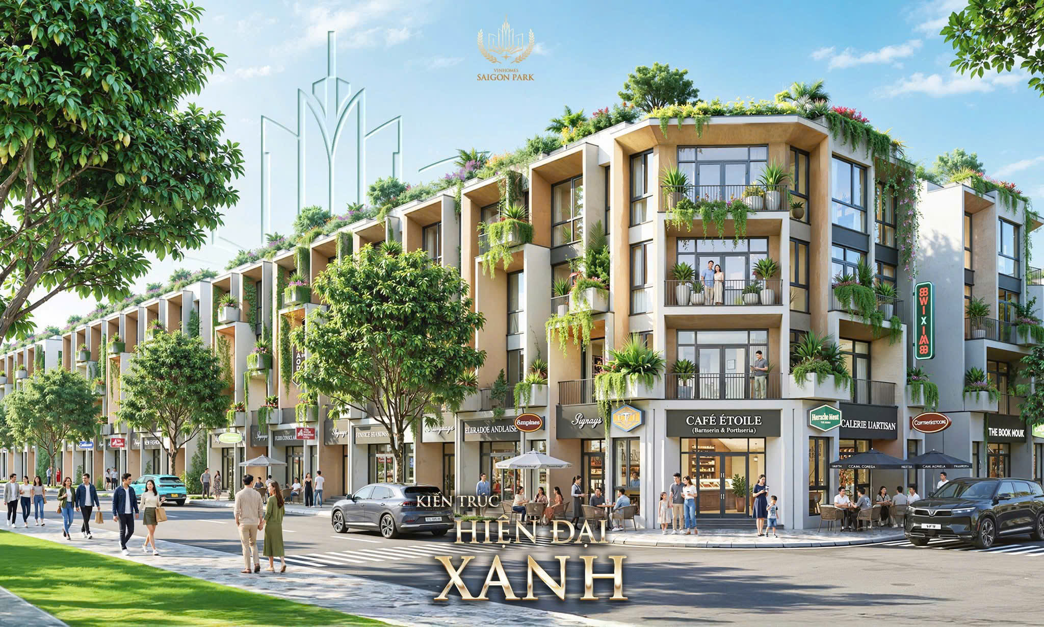 Cơ hội sở hữu nhà phố Vinhomes Saigon Park Hóc Môn 1 trệt 3 lầu, giá giai đoạn đầu chỉ 4,8 tỷ