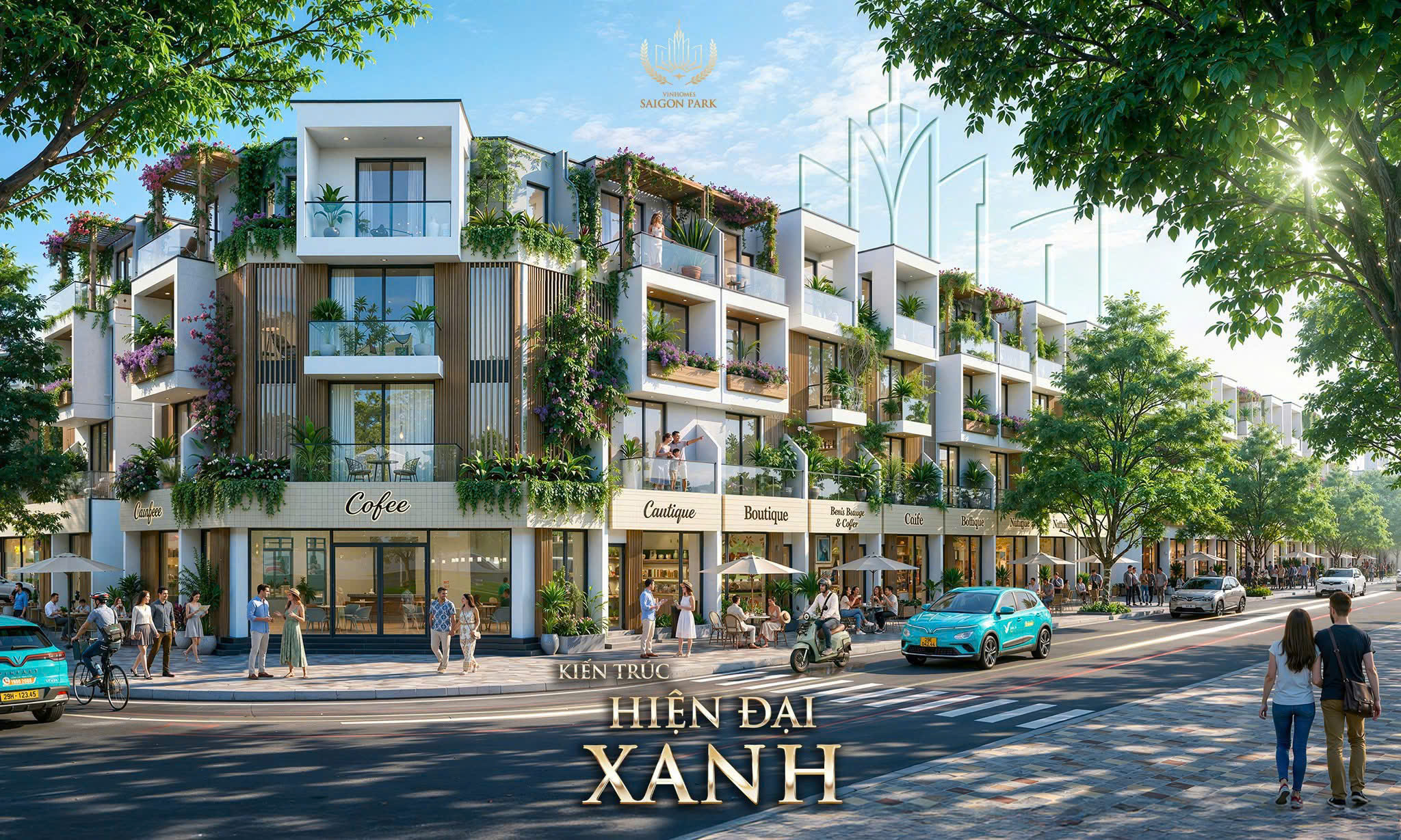 Cơ hội sở hữu nhà phố Vinhomes Saigon Park Hóc Môn 1 trệt 3 lầu, giá giai đoạn đầu chỉ 4,8 tỷ