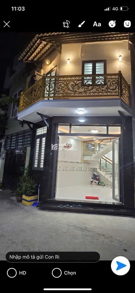 Bán nhà gần AEON Tân phú đường 26/3 bình hưng hoà