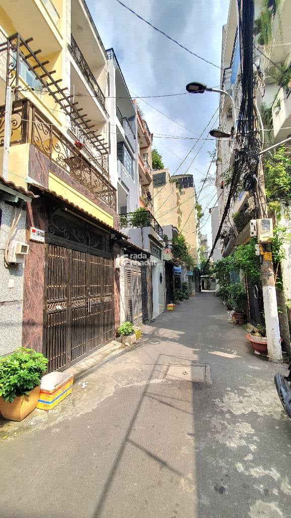 NHÀ 4 TẦNG - 62M2 - HẺM THÔNG Ô TÔ - ĐANG CHO THUÊ 20 TRIỆU/TH