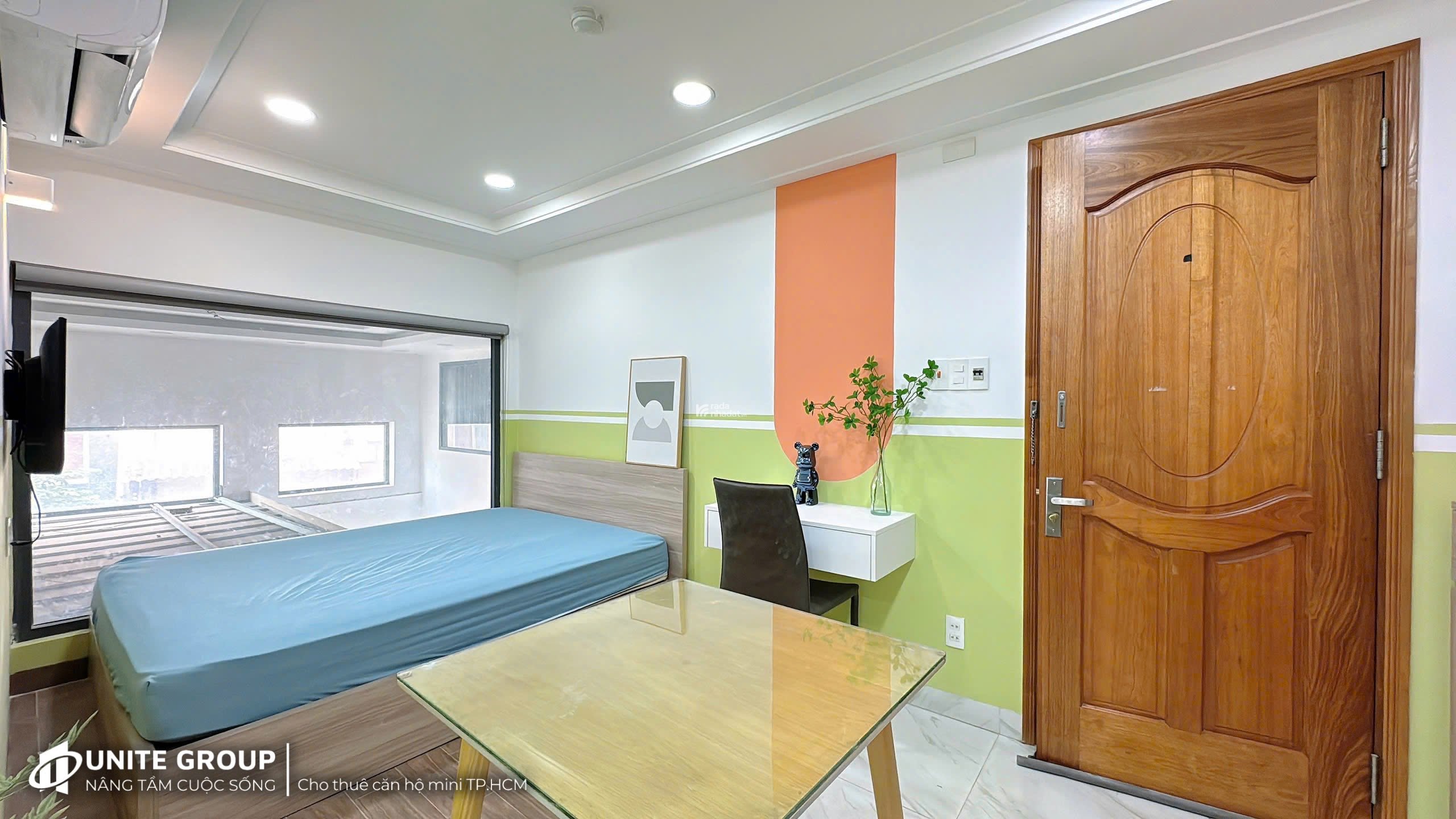Cho thuê căn hộ full NT cửa sổ, thang máy gần Ga Sài Gòn, Huflit, UEH, Công Trường Dân Chủ