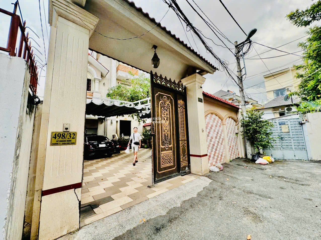 35 tỷ! Bán biệt thự đẹp 2 mặt hẻm Lê Quang Định, Bình Thạnh - 9.1x30m - 4 Tầng