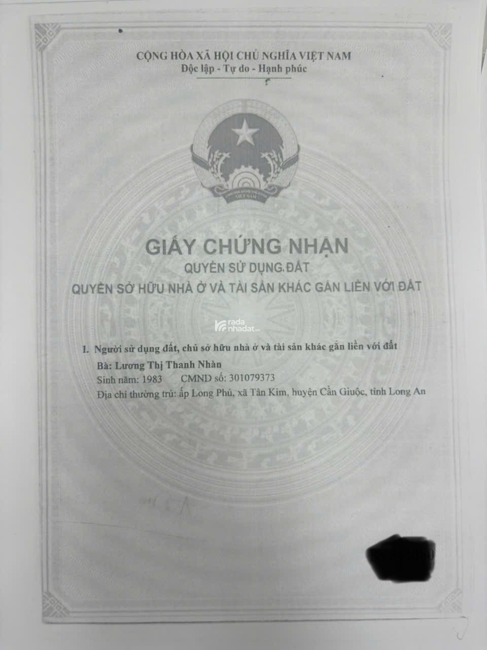BÁN ĐẤT CHÍNH CHỦ  GIÁ TỐT  SỔ HỒNG RIÊNG