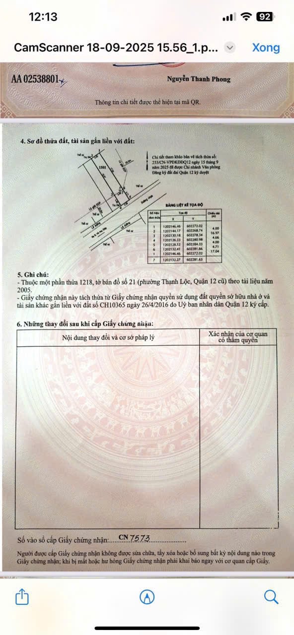 CHỈ CÒN 1 LÔ 4X22M DUY NHẤT MẶT TIỀN TL16 - AN PHÚ ĐÔNG, Q12 