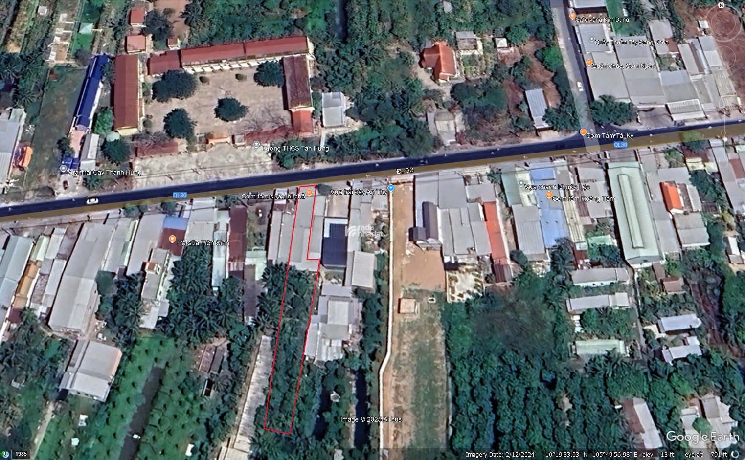 Đất mặt tiền hơn 1000m2 Quốc Lộ 30 - Cái Bè - Tiền Giang