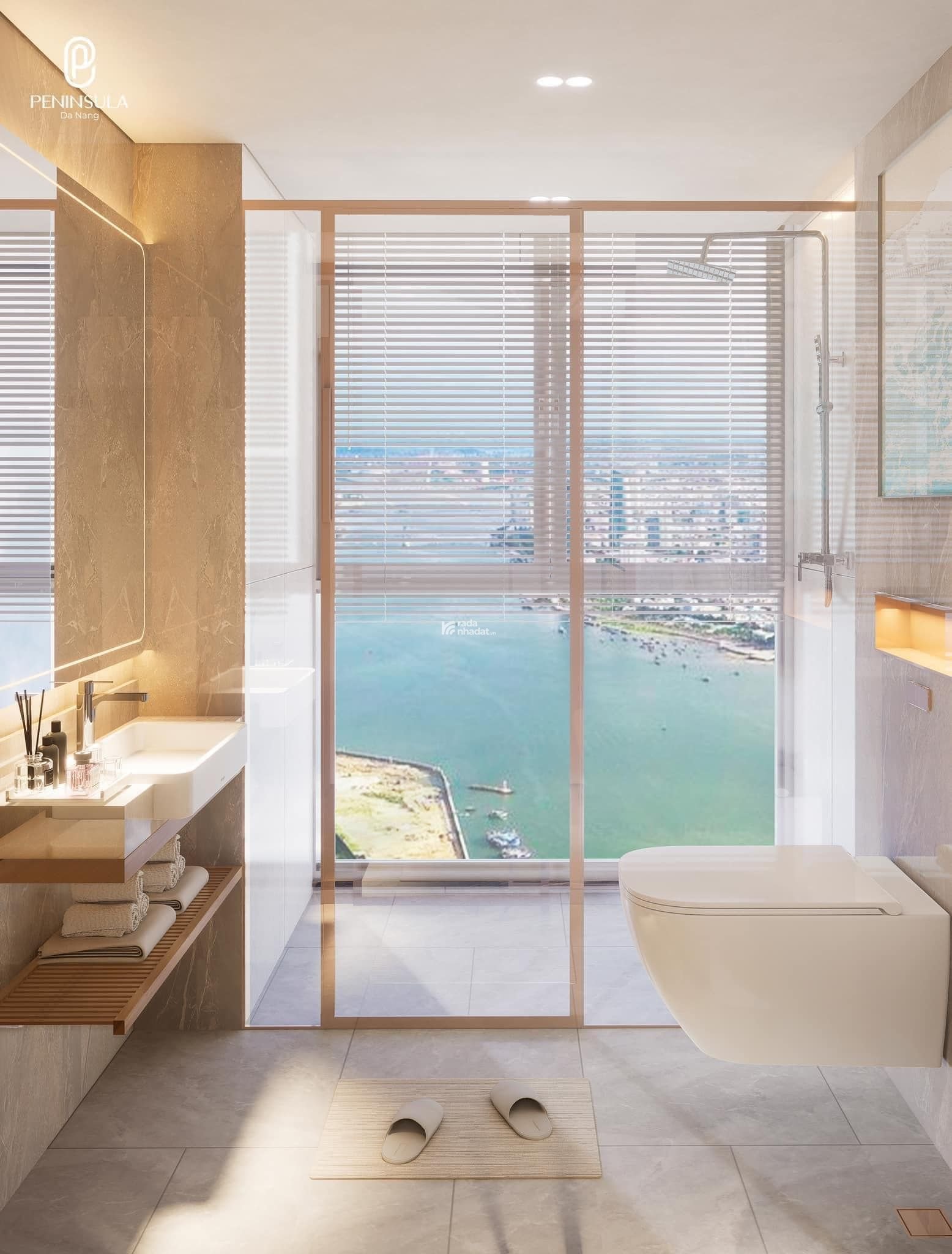 Bán căn hộ 2 phòng ngủ, 62,8m2 tầng 6 Peninsula Da Nang, view trực diện sông Hàn, trung tâm Đà Nẵng