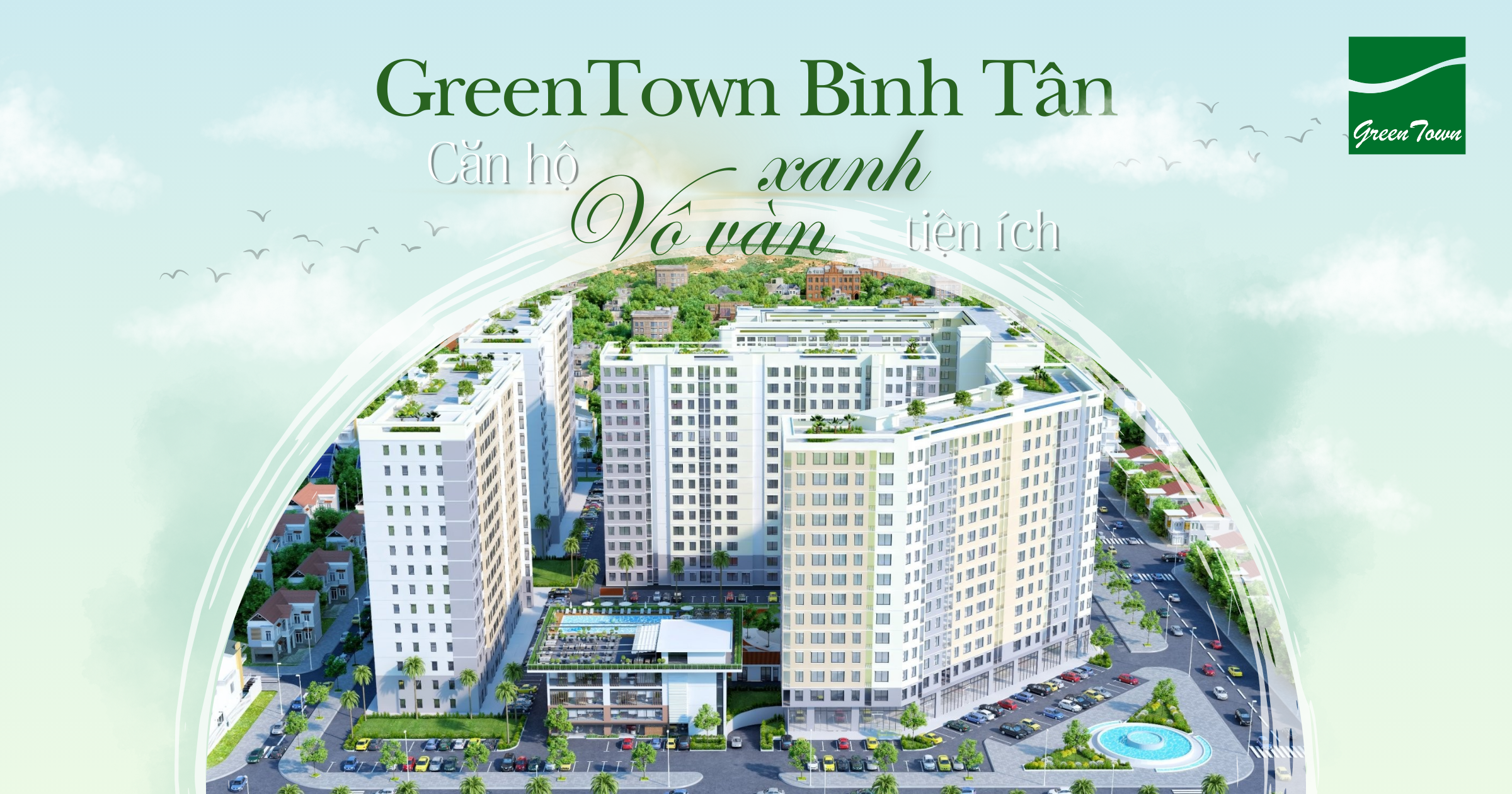 Chỉ từ 827 triệu sở hữu căn hộ Green Town Bình Tân