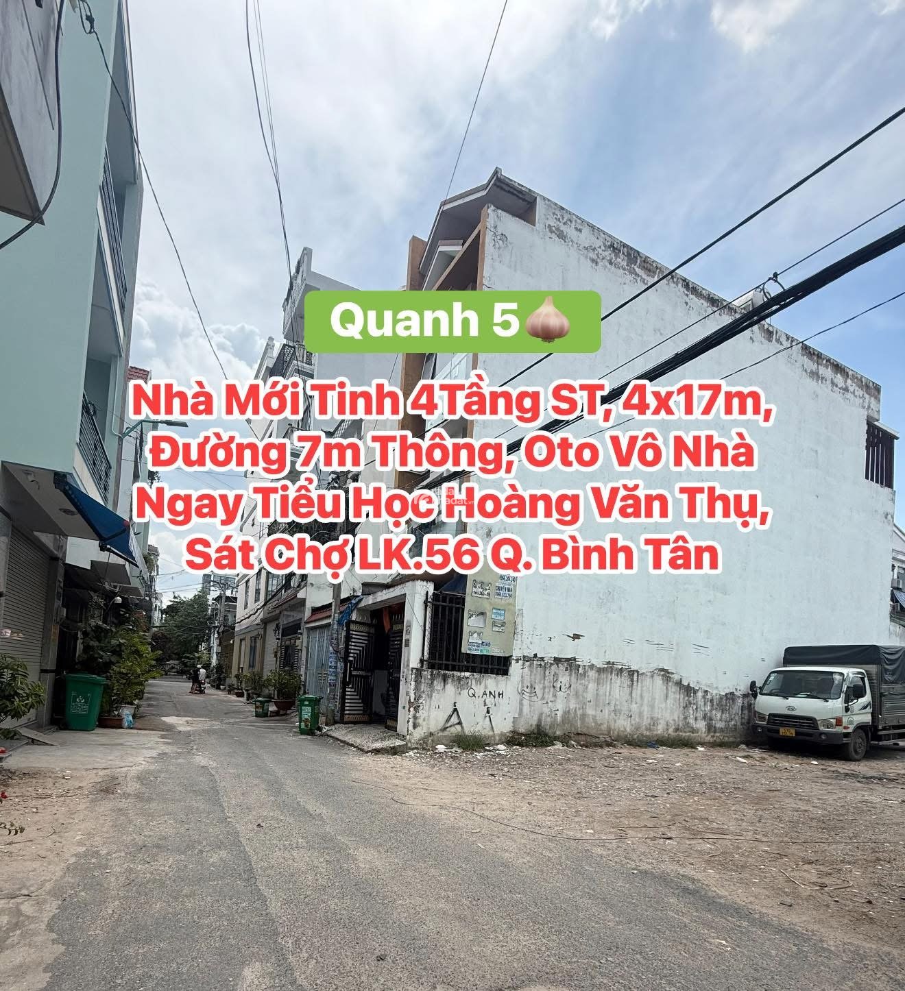 Nhà Mới Tinh 4Tầng ST 5PN, 4x17m, Đường Nhựa 7m Thông, Oto Ngủ Nhà, Ngay Chợ LK56