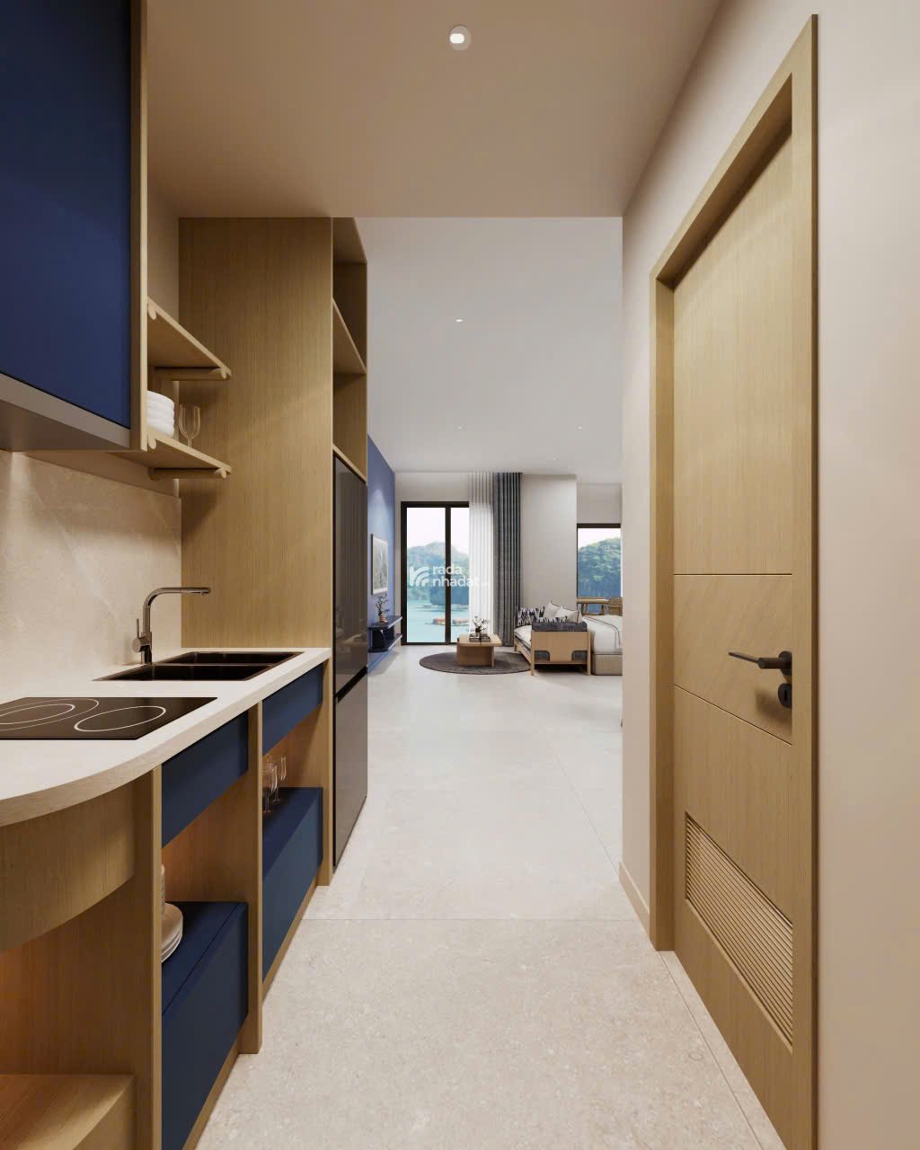 BÁN CĂN HỘ SUN CENTRO TOWE 1PN1  46M2