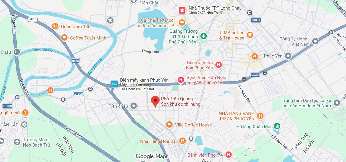 Bán đất tại khu đô thị Hùng Vương, Phúc Yên, Phú Thọ
