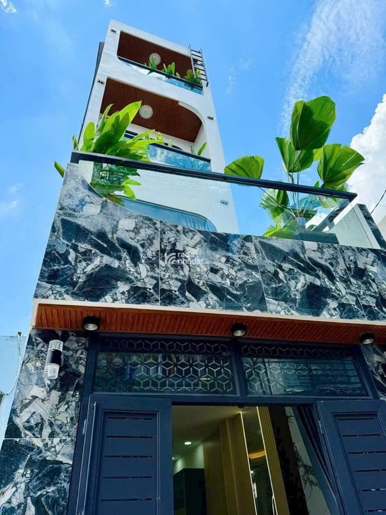 gò vấp nhỉnh 4t, 4 tầng, gần cv làng hoa