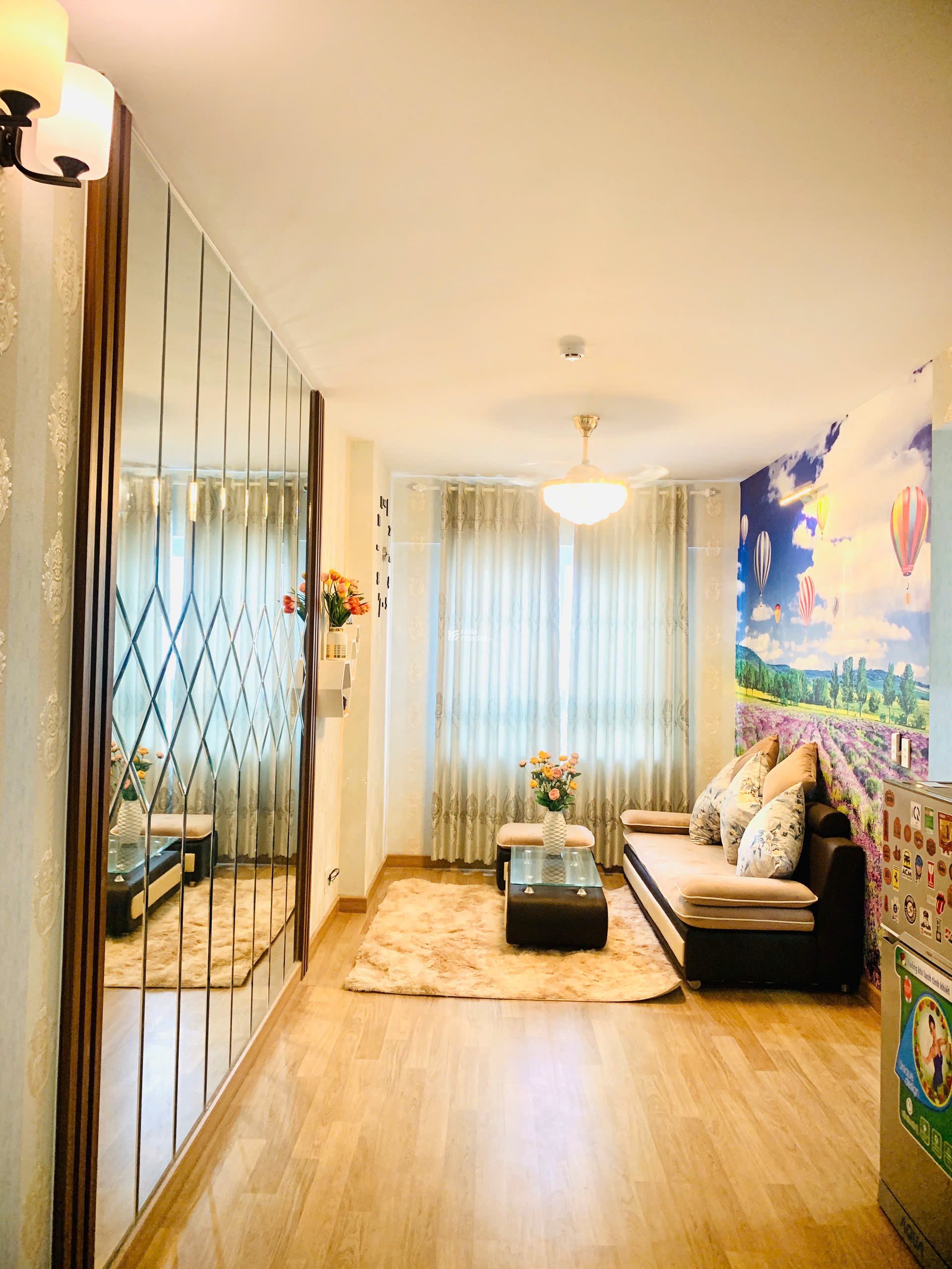 Chung cư 52m2, 2 phòng ngủ Topaz Home, Q12, full nội thất, đối diện ga Metro