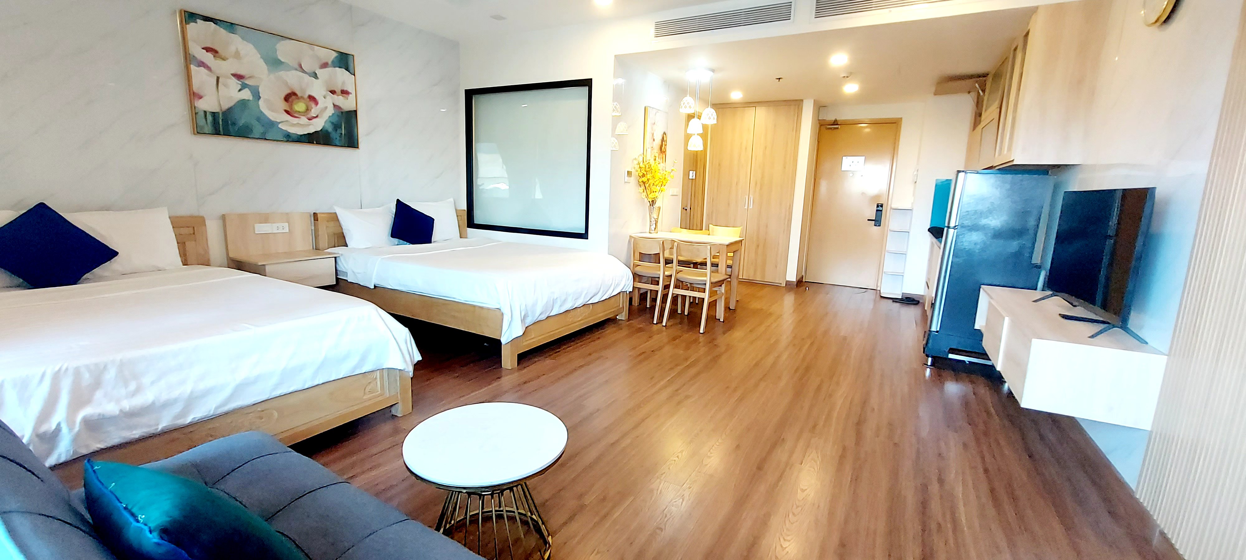 Cho thuê căn hộ flc sea tower ,46m2, studio nguyên căn giá rẻ
