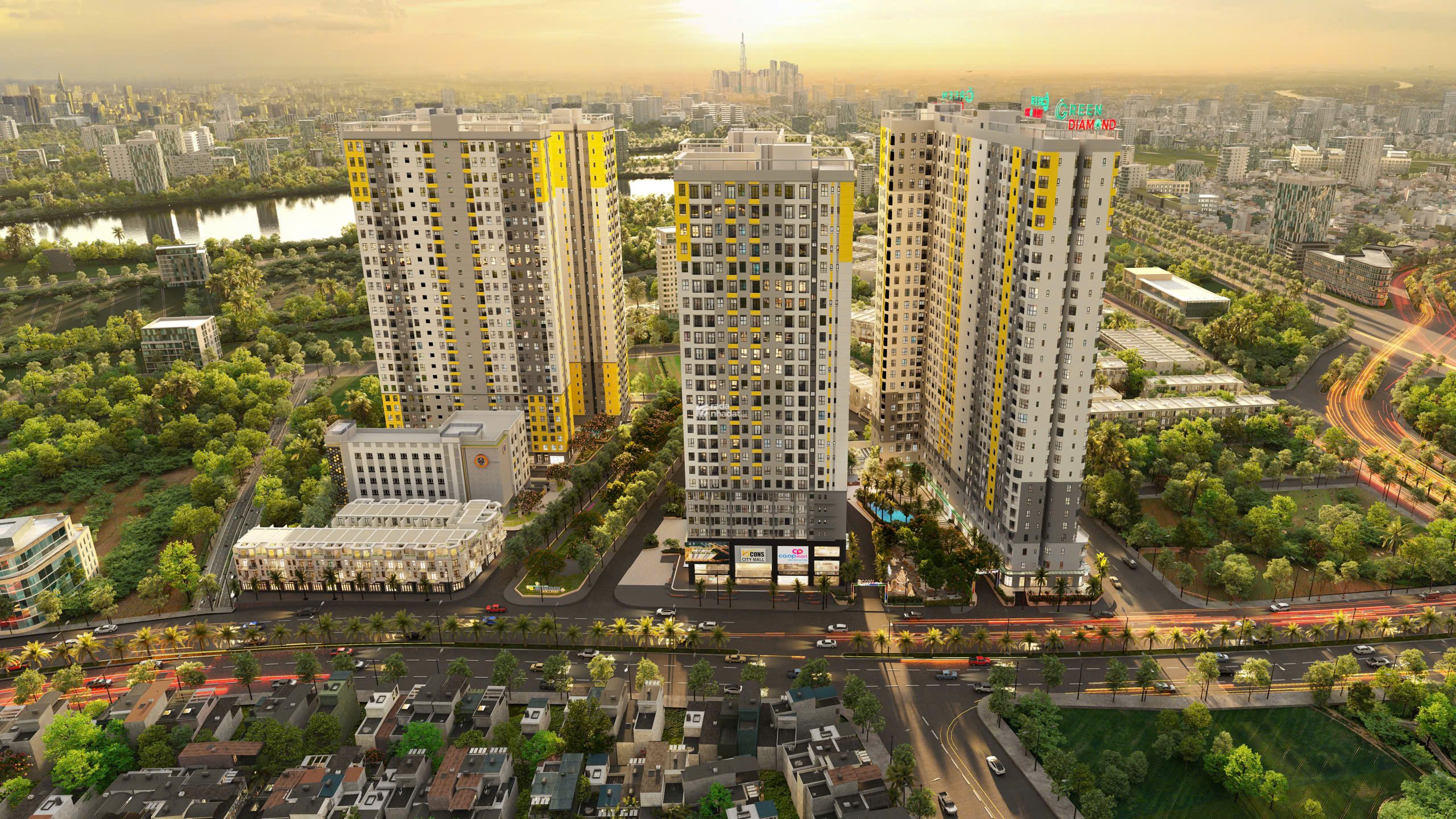BÁN CĂN HỘ 52m2 TẠI BCONS CITY 2PN 2WC GIÁ 2T4