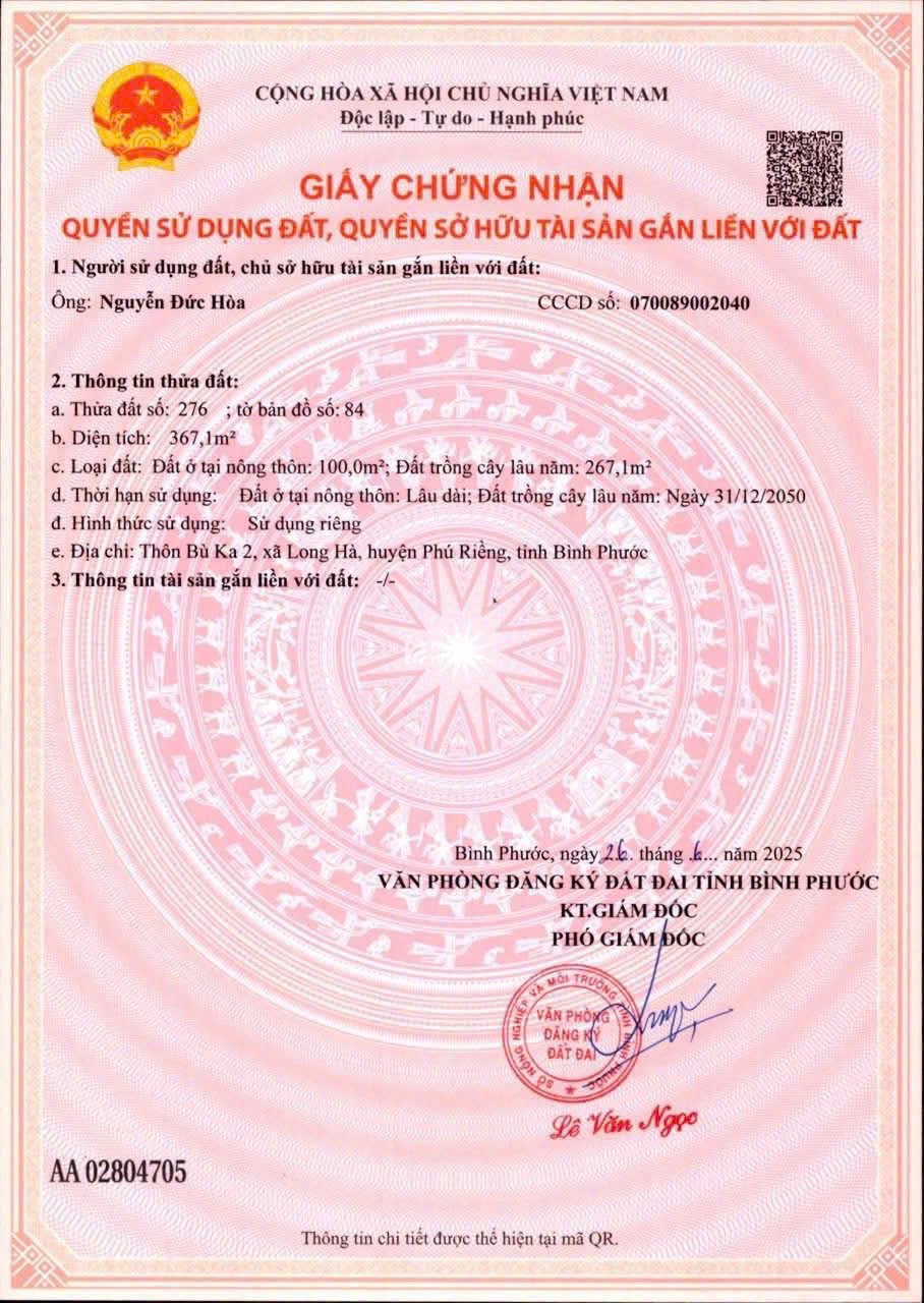 Đất ở KCN Long Tân - Long Hà, Đầu tư sinh lời cao