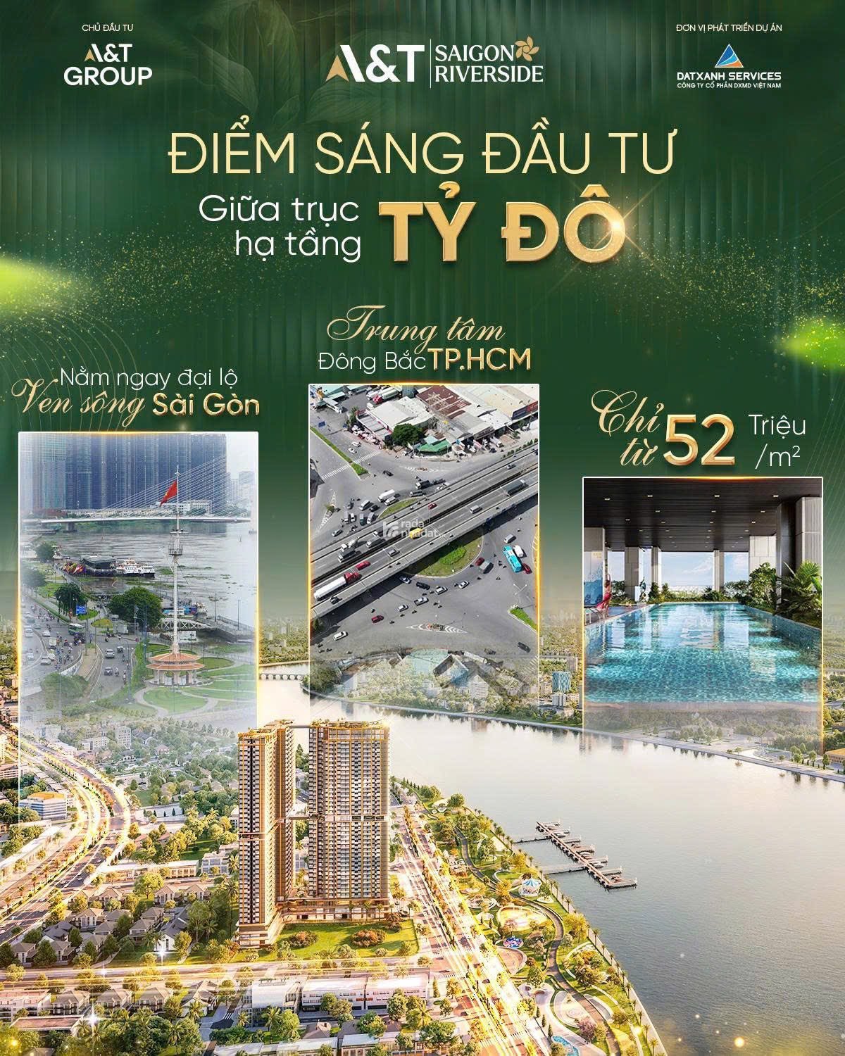 A&T Saigon RiverSide Căn hộ chuẩn Resort bên sông Sài Gòn