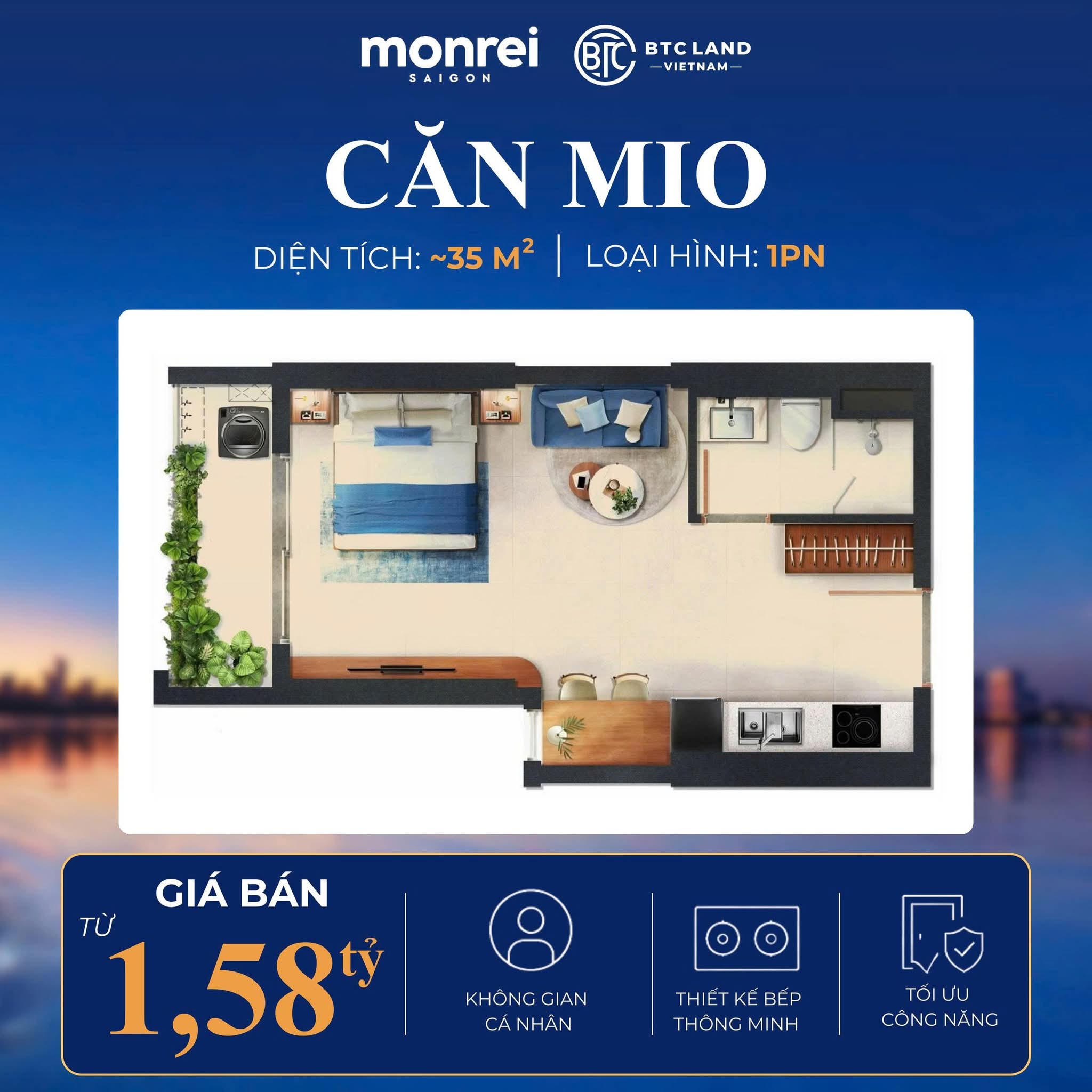 Chỉ cần thanh toán 15% cho đến khi nhận nhà