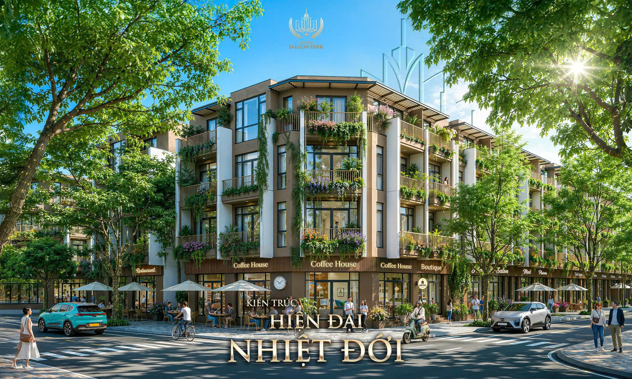 Cơ hội sở hữu nhà phố Vinhomes Saigon Park Hóc Môn 1 trệt 3 lầu, giá giai đoạn đầu chỉ 4,8 tỷ