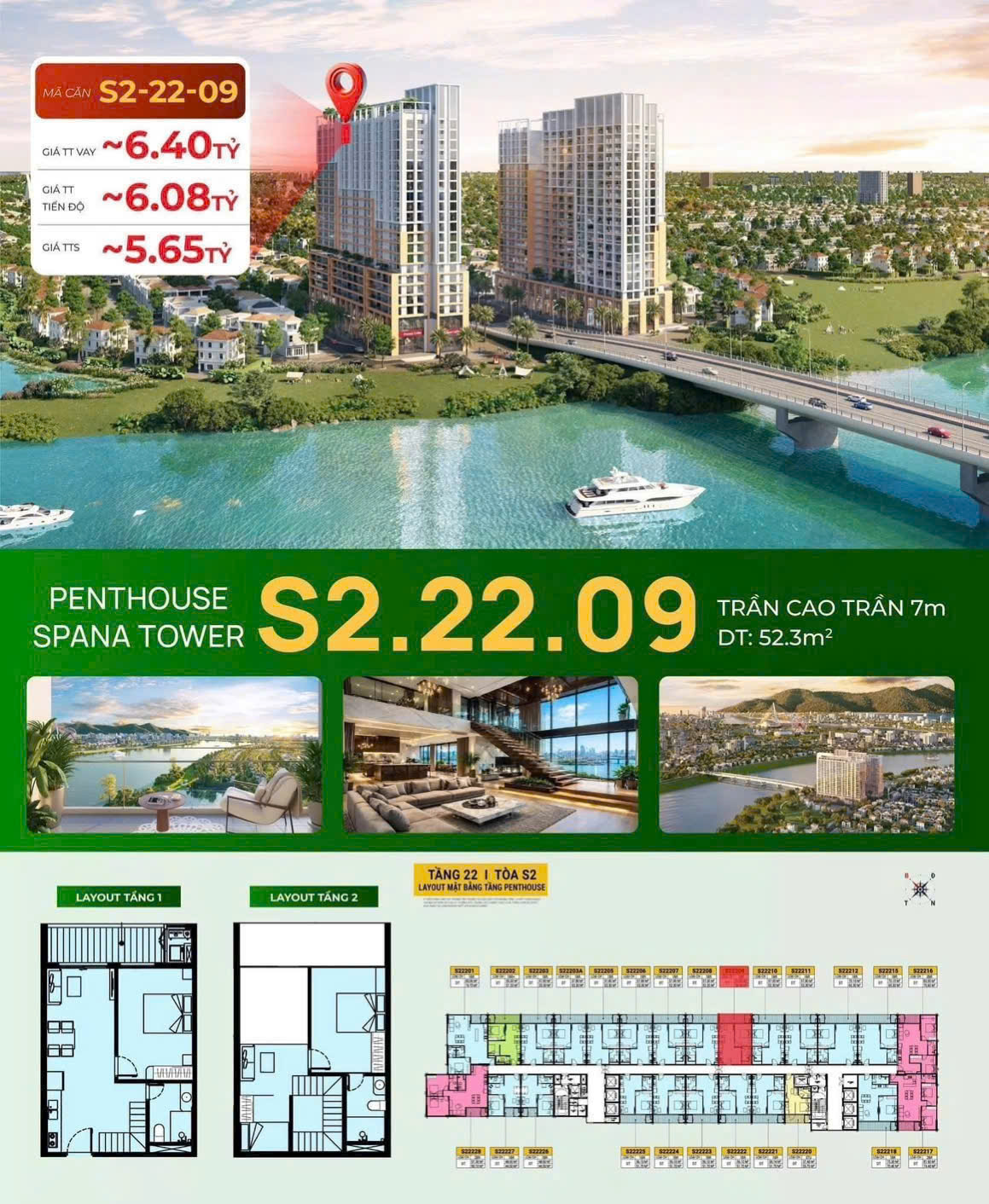 PENTHOUSE SPANA CHỈ TỪ 3,7 TỶ SỞ HỮU KHÔNG GIAN SỐNG TRÊN CAO TẠI TÂM ĐIỂM NAM ĐÀ NẴNG