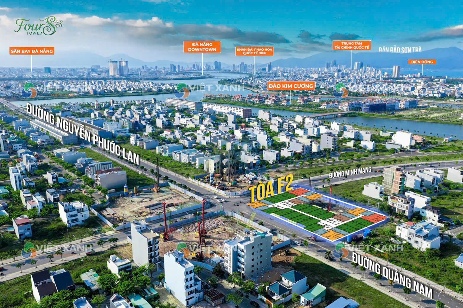 Căn hộ F2 FourS Tower Đà Nẵng chỉ hơn 2 tỷ Sun Group  Sở hữu lâu dài  Vị trí tâm điểm Nam Đà Nẵng