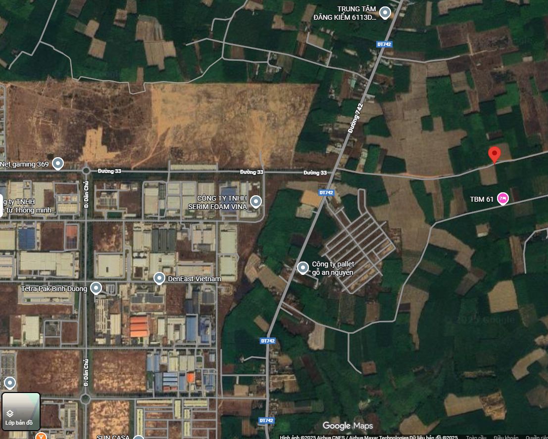 Đất mặt tiền KCN VSIP 3 - Mặt tiền 18M đường 32m ngay Cổng VSIP 3