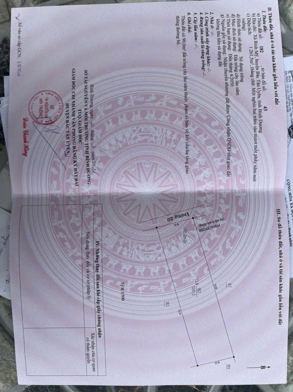 Đất mặt tiền KCN VSIP 3 - Mặt tiền 18M đường 32m ngay Cổng VSIP 3